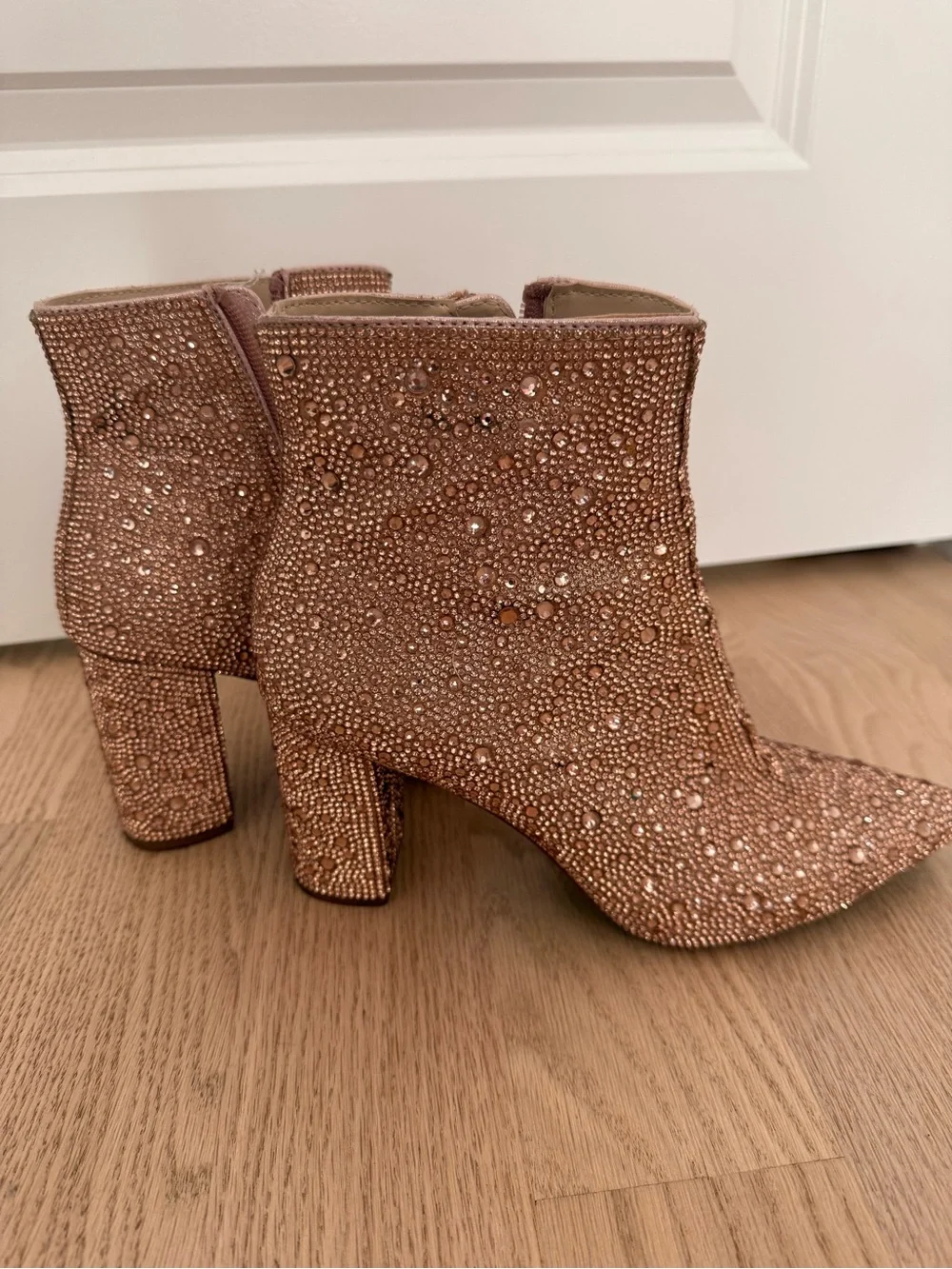 Rhinestone Cady Ankle Booties